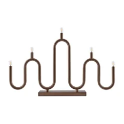Noel 5 adventsljusstake, Bronze