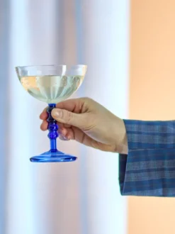 Noemi cocktailglas 23 cl, Blå