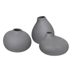 Nona vas 3-pack, Pewter