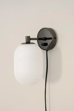 Noor vägglampa 18 cm, White