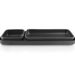 Nordic Kitchen serveringsfat 13x37 cm, Svart
