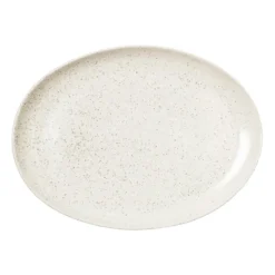 Nordic Vanilla fat ovalt 35,5 cm, Cream with grains