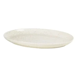 Nordic Vanilla fat ovalt 35,5 cm, Cream with grains