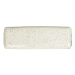 Nordic Vanilla fat rektangulärt 12,5x35 cm, Cream with grains
