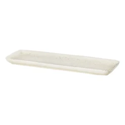 Nordic Vanilla fat rektangulärt 12,5x35 cm, Cream with grains