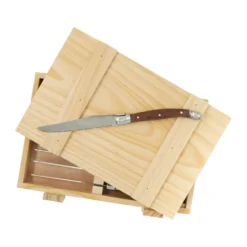 Nordwik grillkniv 8-pack, Rostfritt stål-trä