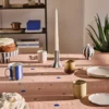 Nori bordsduk 140x200 cm, Terracotta-optic blue