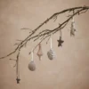 Norille julhänge kotte 10 cm, Off white