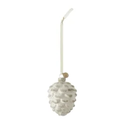 Norille julhänge kotte 10 cm, Off white