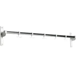 Nostalgi kroklist 100 cm, krom/vit