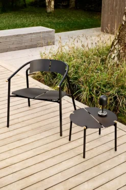 NOVO loungebord Ø50x35 cm, Black