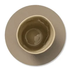 Nupo glasunderlägg circle, Clay brown