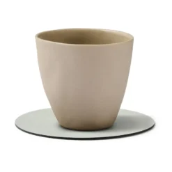 Nupo glasunderlägg circle, metallic (stengrå)