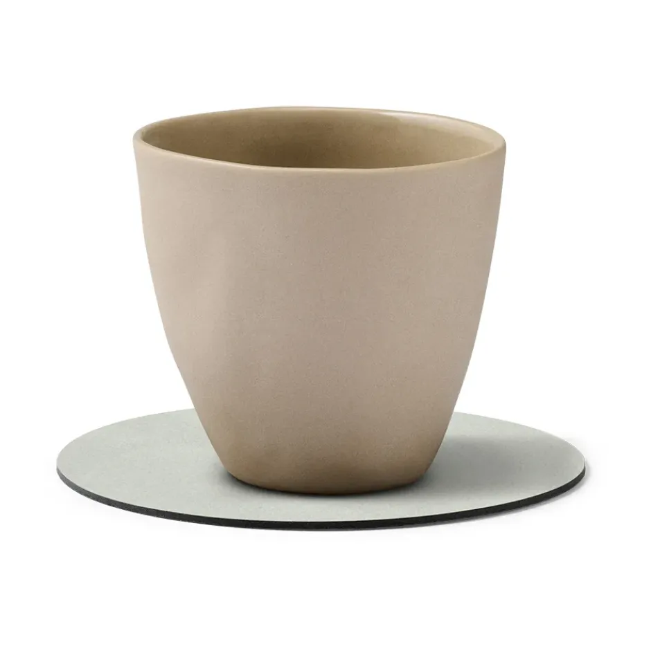 Nupo glasunderlägg circle, metallic (stengrå)