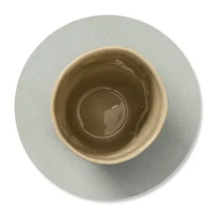 Nupo glasunderlägg circle, metallic (stengrå)