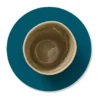 Nupo glasunderlägg circle vändbar 1 st, Midnight blue-petrol