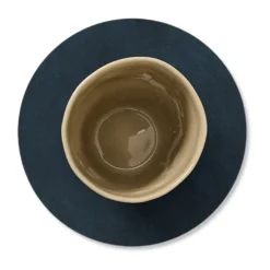 Nupo glasunderlägg circle vändbar 1 st, Midnight blue-petrol