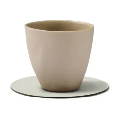 Nupo glasunderlägg circle vändbar 1 st, Linen-flint Grey