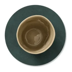 Nupo glasunderlägg circle vändbar 1 st, Dark green-olive green