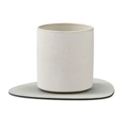 Nupo glasunderlägg curve, metallic (stengrå)