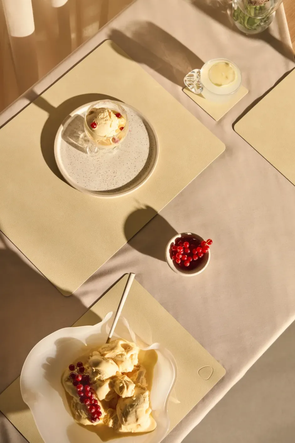 Nupo glasunderlägg square, Lemon sorbet
