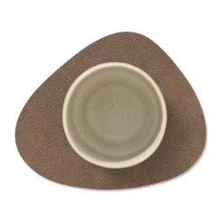 Nupo glasunderlägg vändbar curve 1 st, Svart-brun