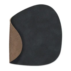 Nupo glasunderlägg vändbar curve 1 st, Svart-brun