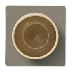 Nupo glasunderlägg vändbar square 1 st, Linen-flint Grey