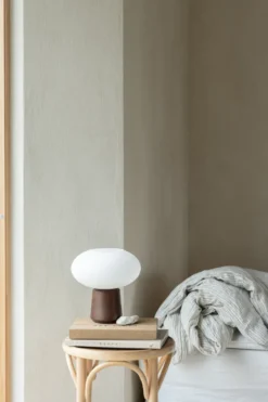 Olivia table bordslampa Ø25,5 cm, Dark ash