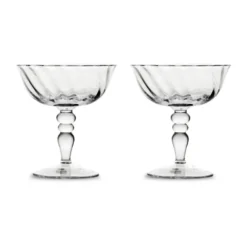 Opacity italiensk champagnekupa 15 cl 2-pack, Klar