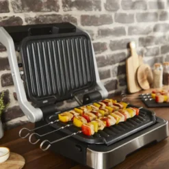 Optigrill GO772DS0 2-in-1 bordsgrill, Rostfritt stål