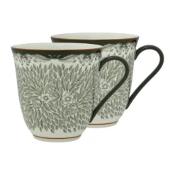 Ostindia Floris mugg 30 cl 2-pack, Grön