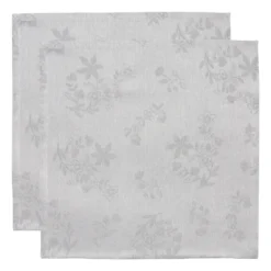 Ostindia Svart tygservett 45x45 cm 2-pack, Svart