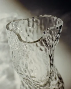 Ostrea Rock vas glas 30 cm, Clear