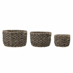 Othilde korg 3-pack, Svart