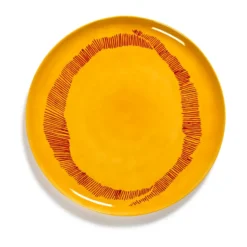 Ottolenghi Feast serveringsfat Ø35 cm, Yellow stripes-red