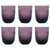 Ouessant vattenglas 29 cl 6-pack, Aubergine