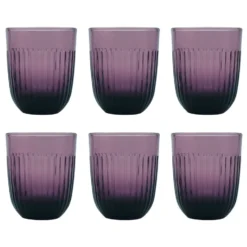 Ouessant vattenglas 29 cl 6-pack, Aubergine