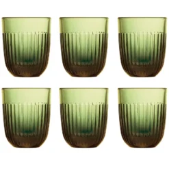 Ouessant vattenglas 29 cl 6-pack, Olivgrön