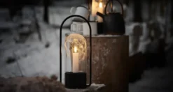 Outdoor hållare till Lanterna 34 cm, Svart