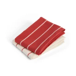 Outdoor Market kökshandduk, Beige-red, 2-pack