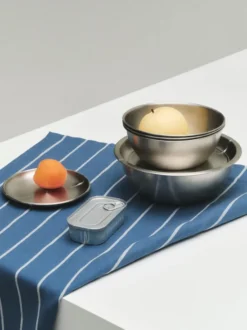 Outdoor Market kökshandduk, Blue-beige, 2-pack