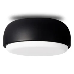 Over me plafond Ø30 cm, Mattsvart