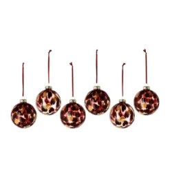 Overcast julkula Ø8 cm 6-pack, Röd