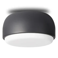 Over Me plafond Ø20 cm, Mörkgrå