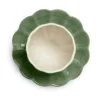 Oyster kopp med fat 25 cl, Forest green