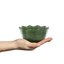 Oyster skål Ø13 cm, Forest green