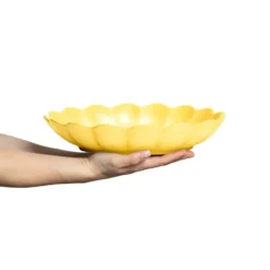 Oyster skål Ø31 cm, Gul