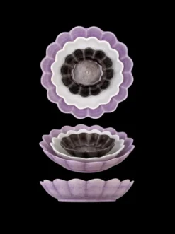 Oyster skål Ø13 cm, Plommon