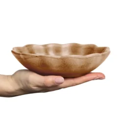 Oyster skål 16x18 cm, Cinnamon